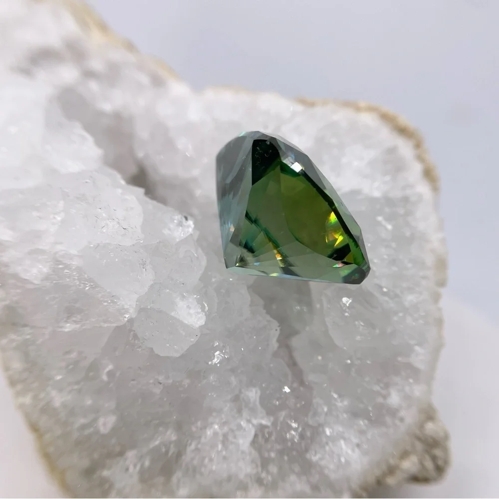 Huge Moissanite 73.90 Ct Vivid Blue Cushion Cut Extremely Rare Loose Gemstone